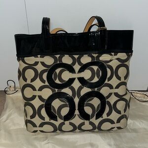 Coach monogram tote bag